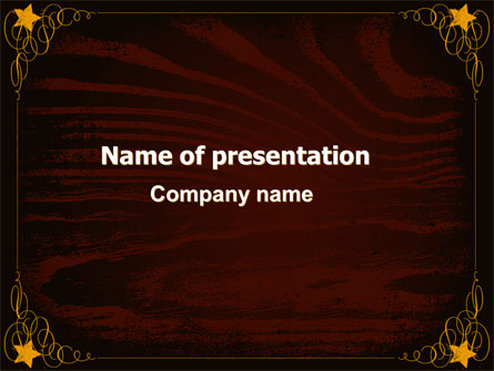 Wooden Theme Presentation Template, Master Slide