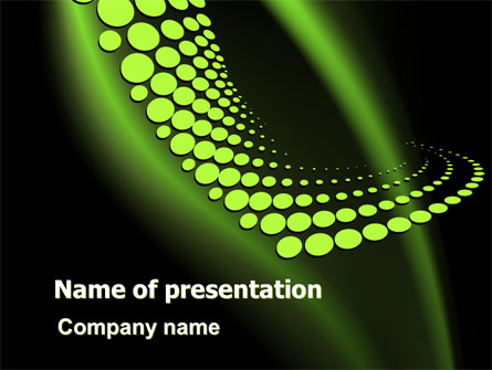 Abstract Spiral Green Presentation Template, Master Slide