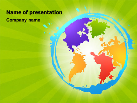 World Continents Presentation Template, Master Slide