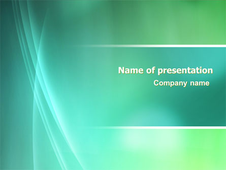 Aqua Green Abstract Presentation Template, Master Slide