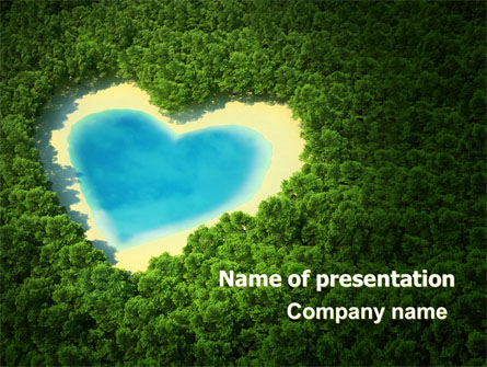 Heart Lake Presentation Template, Master Slide