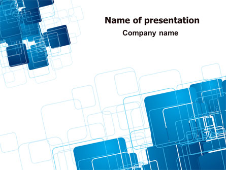 Blue and White Clean Presentation Template, Master Slide