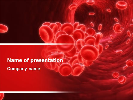 Blood Clot Presentation Template, Master Slide