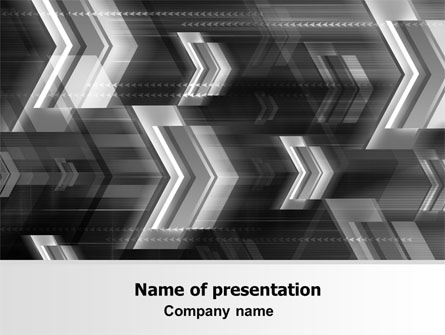 Gray Arrows Presentation Template, Master Slide