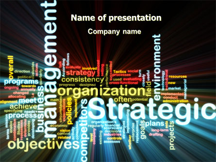 Strategic Management Presentation Template, Master Slide