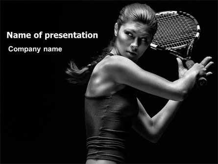 Tennis Player Presentation Template, Master Slide