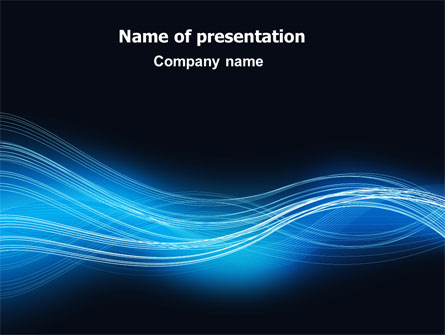Blue Wave Presentation Template, Master Slide