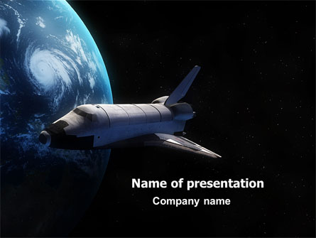 Space Shuttle Presentation Template, Master Slide