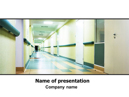 Hospital Hallway Presentation Template, Master Slide