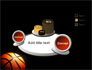 Basketball Ball on NBA Colors Floor slide 6