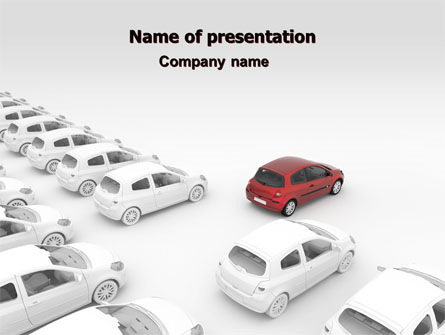 Red Car Presentation Template, Master Slide
