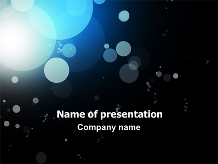 Blue Circles Presentation Template, Master Slide