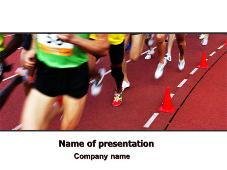 Athletic Competition Presentation Template, Master Slide