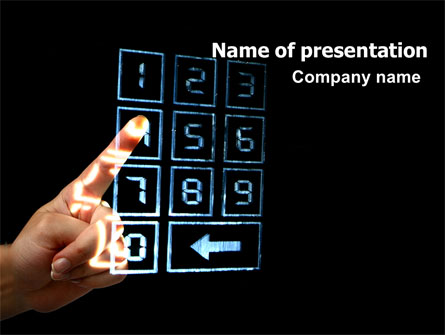 Transparent Touchscreen Presentation Template, Master Slide