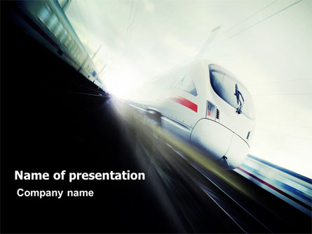 High-Speed Train Presentation Template, Master Slide