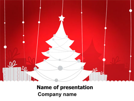 Christmas Tree Theme Presentation Template, Master Slide