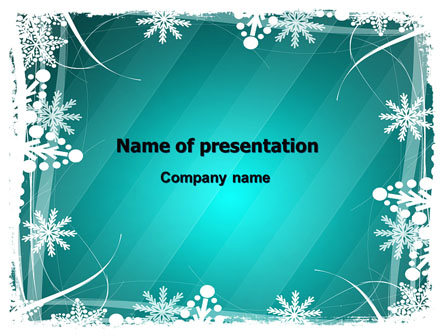 Winter Frame Background Presentation Template, Master Slide
