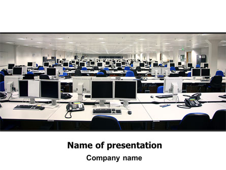 IT Office Space Presentation Template, Master Slide
