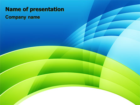 Blue and Green Presentation Template, Master Slide