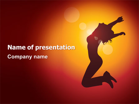 Happy Girl Presentation Template, Master Slide
