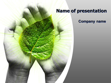 Glowing Leaf Presentation Template, Master Slide