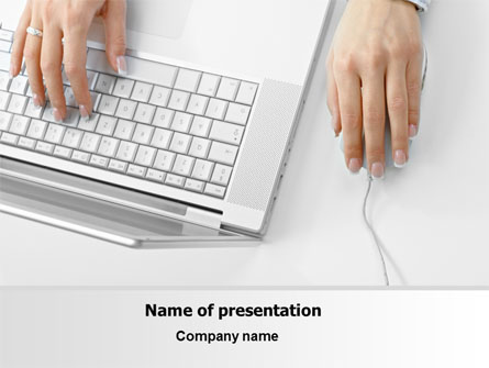 Laptop User Presentation Template, Master Slide