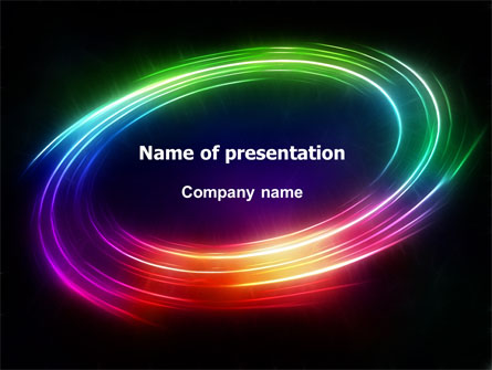 Rainbow Circle Presentation Template, Master Slide