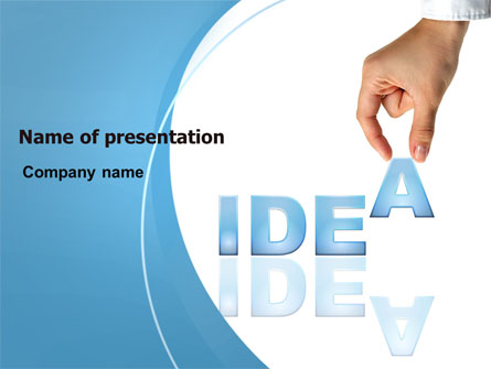 Creating an Idea Presentation Template, Master Slide