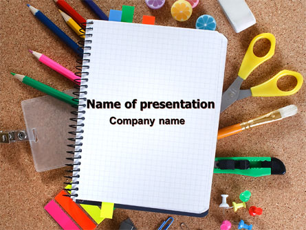 Office Stuff Presentation Template, Master Slide