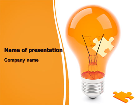 Idea Puzzle Presentation Template, Master Slide