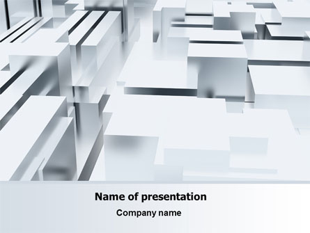 3D Blocks Free Presentation Template, Master Slide