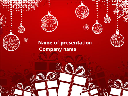 Red New Year Theme Presentation Template, Master Slide