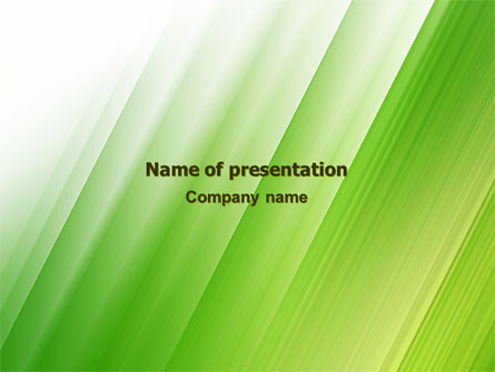 Clean Green Theme Free Presentation Template, Master Slide