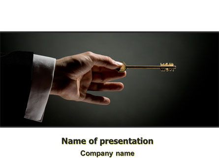 Choosing Key Presentation Template, Master Slide