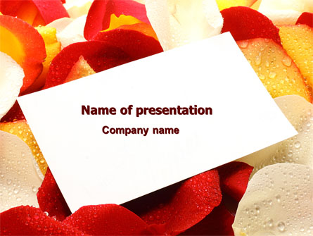 Note in Petals Presentation Template, Master Slide