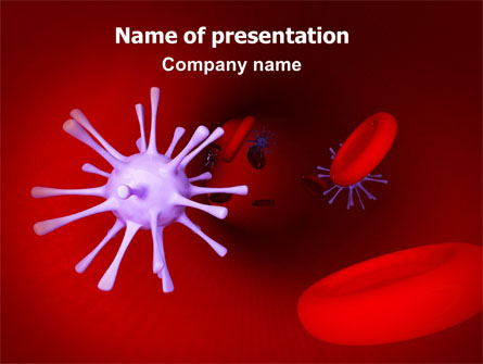 Virus in Blood Presentation Template, Master Slide