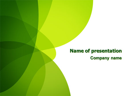 Green Theme Presentation Template, Master Slide