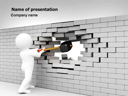 Breaking the Wall Presentation Template, Master Slide
