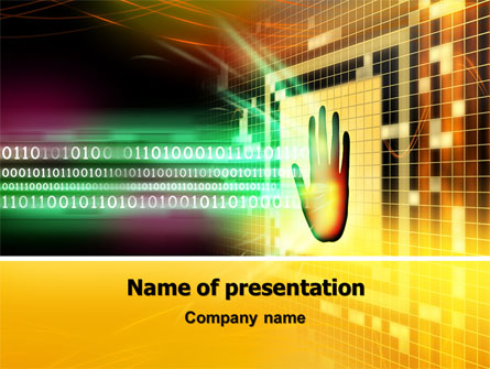 Computer Identification Presentation Template, Master Slide