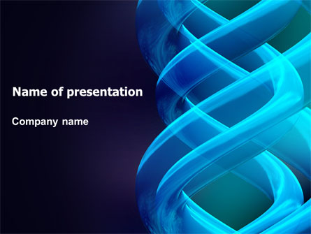 Blue Helix Presentation Template, Master Slide