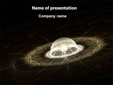 Fractal Planet Presentation Template, Master Slide