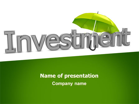 Investment Presentation Template, Master Slide