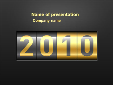 2010 Counter Presentation Template, Master Slide