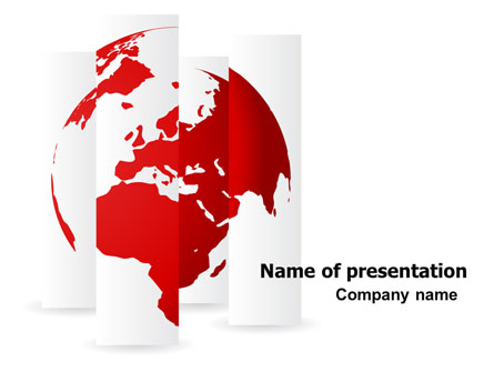 Fragmented World Map Presentation Template for PowerPoint and Keynote ...