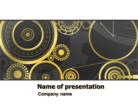 Ticking Mechanisms Presentation Template, Master Slide