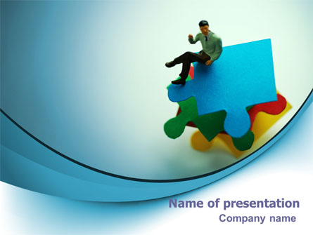 Puzzled Man Presentation Template, Master Slide