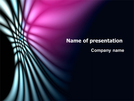 Fuchsia Dark Theme Presentation Template, Master Slide