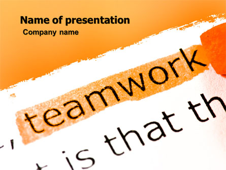 Teamwork Principles Presentation Template, Master Slide