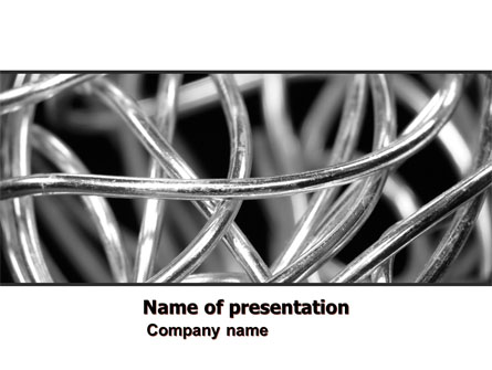 Steel Wires Presentation Template, Master Slide