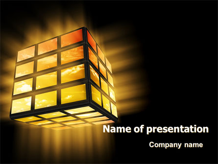 Light Cube Presentation Template, Master Slide